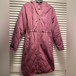 Women's Quilted Purple Coat